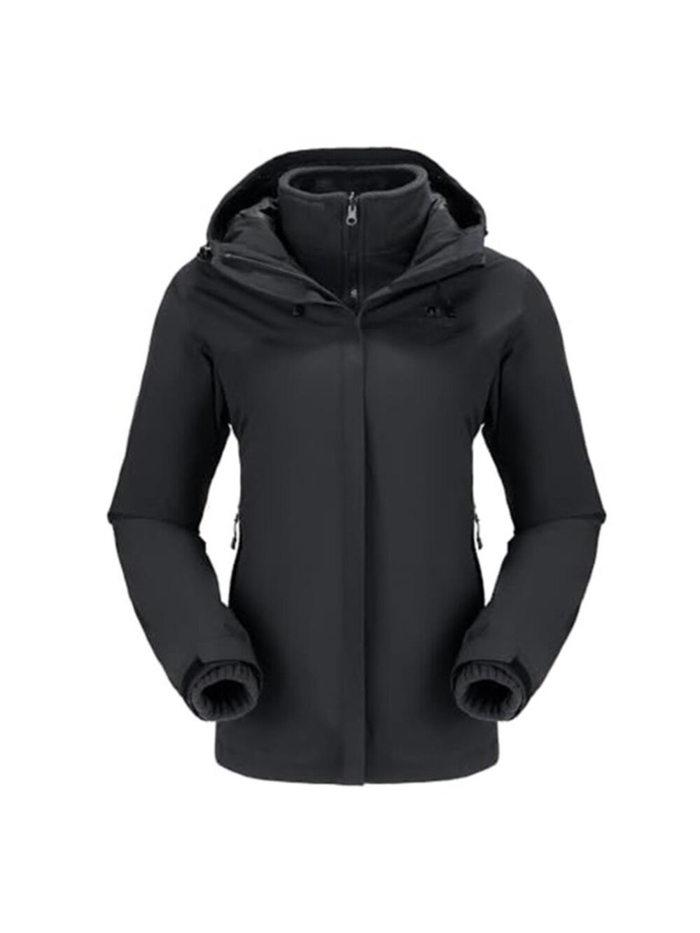 Womens 3 in 1 Ski Jacket Waterproof Fleece Lined Winter Coat Warm